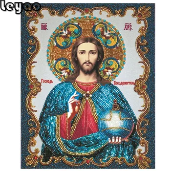 Jezus Kristus Diamond mozaik, Poln kvadrat/krog vaja Mozaik DIY Diamond Slikarstvo Navzkrižno Šiv Vezenje vere ikono Doma Dekor