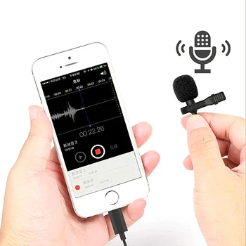 JH-042 Tip-C Lavalier Mikrofon Omni Directional Kondenzatorskega Mikrofona, Odlično Zvoka za Avdio in Video snemanje Snemanje pero