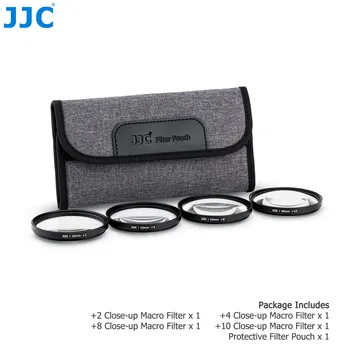 JJC Makro Blizu Filter Komplet +2 +4 +8 +10 Close-UP povprečno 40,5 mm 49 mm 52 mm 55mm 58mm 62mm 67 mm 72 mm 77mm + Filter Primeru Torbica za DSLR