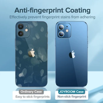 Joyroom Pregleden za iPhone 12 Pro Primeru Težav-brezplačni Brezžični Hitro Polnjenje TPU Mehko Rob Anti-fingerprint Kritje za iPhone 12