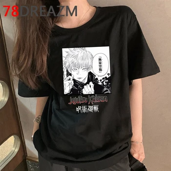 Jujutsu kaisen poletnih vrh t-shirt moški ulzzang tiskanja ulične kawaii 2021 tshirt estetske nekaj oblačil