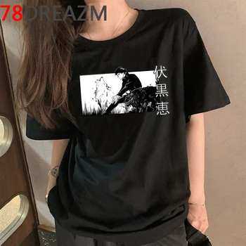 Jujutsu kaisen poletnih vrh t-shirt moški ulzzang tiskanja ulične kawaii 2021 tshirt estetske nekaj oblačil