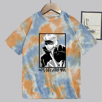 Jujutsu Kaisen Sleeve T-shirt Street Gojo Satoru Print Summer T-shirt Streetwear