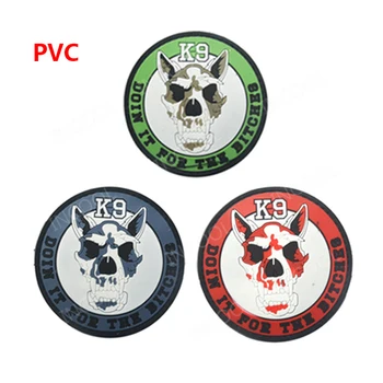 K9 Pes Vezene Obliž OVCE, PES Vojske Vojaške Dekorativni Obliži Taktični Boj Emblem Gume Vezene PVC Značke