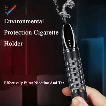Kajenje Pribor Cigaret Imetnik Pripomočke Za Moške USB Windproof Električni Vžigalnik za Cigarete Kritje Dropship Dobavitelje