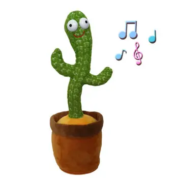 Kaktus Plišastih Igrač Električni Petje 60 Pesmi, Ples In Sukanje Kaktus Svetlobna Snemanje Učenje, Da Govorijo, Sukanje, Plišastih Igrač