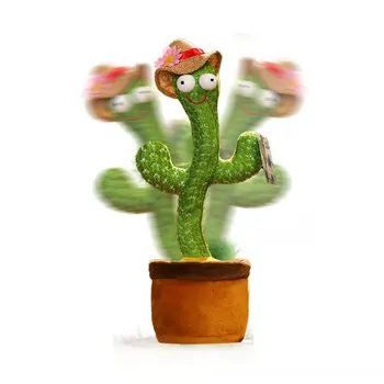 Kaktus Plišastih Igrač Elektronski Ples Ples Igrača, S Pesem Srčkan Plišastih Ples Kaktus Igrača, S 120 Kitajski In Angleški Pesmi