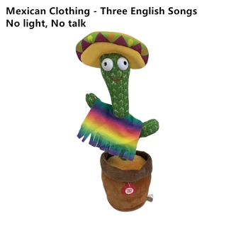 Kaktus Plišastih Igrač Elektronski Shake Ples Igrača, S Pesem Plišastih Srčkan Ples Kaktus Izobraževanja V Zgodnjem Otroštvu Igrača Za Otroke Nova
