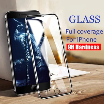 Kaljeno Steklo Flim Za iPhone Mini 12 11 Pro XS Max X XR 8 7 Plus iPhoneXS iPhone11 iPhone12 Polno Kritje Screen Protector Stekla