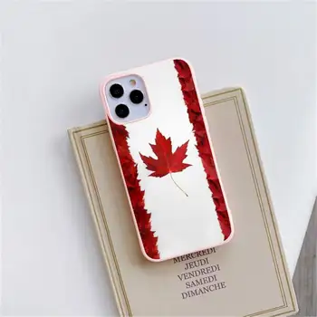 Kanada Kanadsko Zastavo CA Banner Telefon Primeru Candy Barve za iPhone 6 6S 7 8 11 12 XS X SE 2020 XR mini pro Plus MAX funda