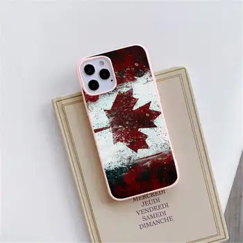 Kanada Kanadsko Zastavo CA Banner Telefon Primeru Candy Barve za iPhone 6 6S 7 8 11 12 XS X SE 2020 XR mini pro Plus MAX funda