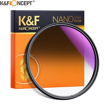 K&F Koncept Nano-X HD GND8 ND8 Objektiv filter Optično Steklo, Mehko Preliva z Oblogo 49 mm 52 mm 55mm 58mm 62mm 67 mm 72 mm 77mm 82mm