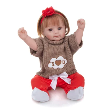 KEIUMI 20 palčni Srčkan Prerojeni Baby Doll Zbiranje Igrač Veren Hitro Dostavo Obleko Gor Za Ljubimec, Sedanji Fant Velikonočno Darilo
