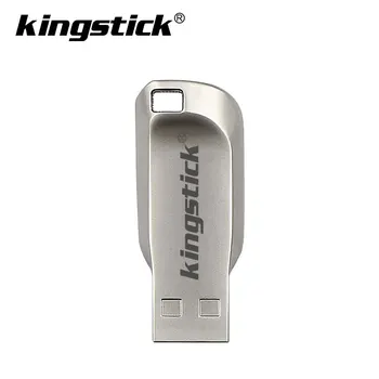 Kingstick Kovinski Mini USB 2.0 Flash Disk 128GB 32GB 64GB pendrive Cle USB Flash Stick Pen Drive 32 64 128 GB USB ključ