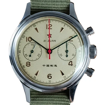 Kitajski Pilot Watch Moških Galeb Gibanje 1963 40 mm Kronograf Mehanska ura Za Moške Vojaške Luksuzni Watch zegarek męski