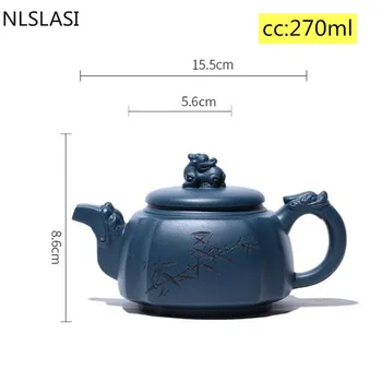 Kitajski Yixing čaj pot vijolično gline filter čajniki Ročno lepoto grelnik vode Čaj slovesnosti Meri darila Verodostojno 270ml