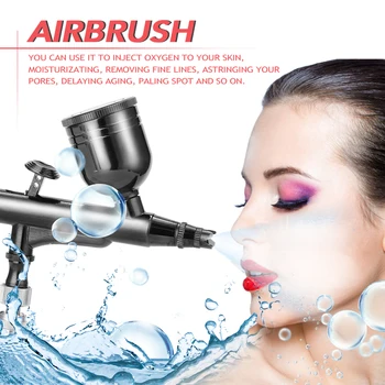 KKmoon Airbrush Strokovno Gravitaciji Vir Airbrush 0,3 mm Sproži Spray Kavo Umetnostne Obrti Barve za Razprševanje Slikarstvo Spray Pištolo