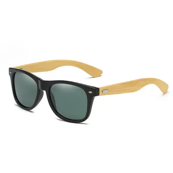 Klasična Bambus, Les, sončna Očala blagovne Znamke Design Moški Ženske Premaz Ogledalo sončna Očala Moda Sunglass Retro Očala UV400 Odtenki