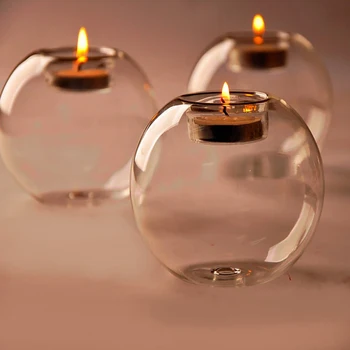 Klasična Kristalno Steklo Sveča Imetnik Namizni Svečnik Za Romantično Poroko Bar Stranka Večerja Doma Dekor