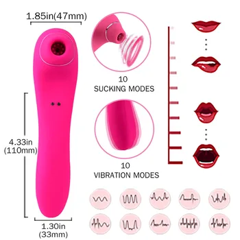Klitoris Bedak Vibrator Nastavek Sesanju Stimulator Klitorisa Ustni Lizanje Jezika z vibriranjem Dildo, Vibrator Sex Igrače za Ženske