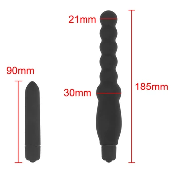 Klitoris in G-Spot Stimulator Spolnih Igrač za Ženske Človek prostate massager Butt Plug 10 Hitrosti Bullet Vibrator Z Analne Kroglice