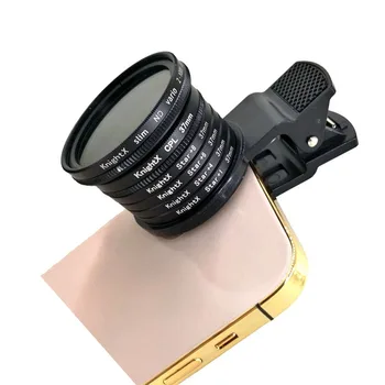 KnightX 37 mm 52 mm 55mm 58mm Profesionalno Kamero Telefona Makro Objektiv CPL Star Variabilni ND Filter za vse pametne telefone, Za canon, nikon