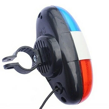 Kolo Bell Izposoja Policijsko Luč 6 Utripajoče LED 4 Zvoke Policijske Sirene Trobenta Električni Rog MTB Kolesarski Lahka kolesarska Oprema