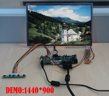 Komplet za B141EW04 V3/B141EW04 V4 1280X800 M. NT68676 HDMI je združljiv+DVI+VGA LCD ploščo za Zvok Krmilnik Odbor moitr Zaslon 14.1