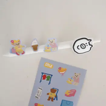 Korejski risanka izlet medved sladoled nalepke DIY album ustvarjalne junk list dnevnik foto album tiskovine dekoracijo nalepka