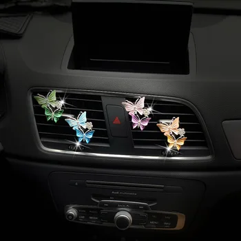Kovinski metulj avtomobilskih parfum dekoracijo clipAutomotive izdelkov za ženske Barva metulja avto osvežilcev zraka dekoracijo