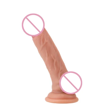 Kožo Realističen Penis Umetni Penis Sex Igrače za Ženske Ženski Masturbator Super Velik Velik Dildo Prilagodljiv priseska