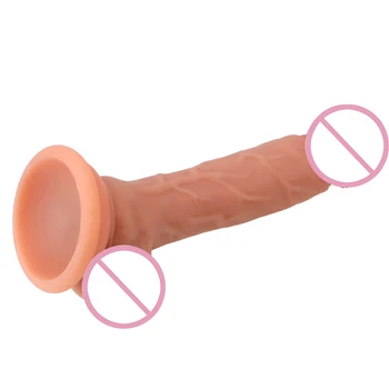 Kožo Realističen Penis Umetni Penis Sex Igrače za Ženske Ženski Masturbator Super Velik Velik Dildo Prilagodljiv priseska