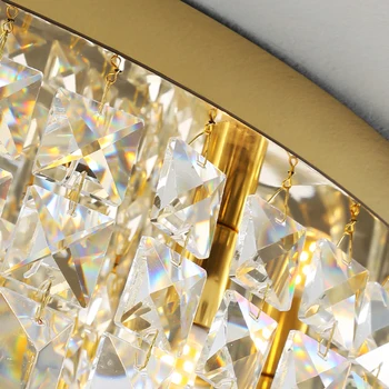 Kristalno spalnica lučka soba lučka za Nordijsko luksuzni led dnevna soba, toplo in romantično sodobno minimalistično tassel stropna svetilka