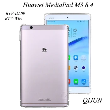 Kritje Za Huawei MediaPad M3 8.4 Tablični Primeru TPU Silikon Pregleden Za 2016 BTV-DL09 BTV-W09 8.4