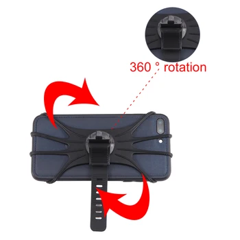 Krmilo Nosilec za Telefon, Anti-Shock Mehke Silikonske za Xiaomi M365 Električni Skuter GPS 360 Dodatki Rotacijo Silikonski Nosilec