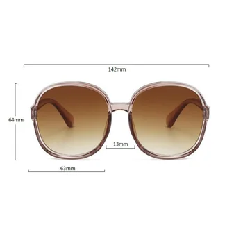 Krog Prevelik sončna Očala Ženske 2021 Luksuzne blagovne Znamke, Modni Sunglass Ženske Moški sončna očala Gafas Odtenek de sol UV400 okulary