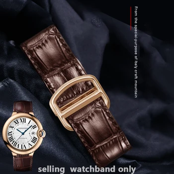 Krokodil usnja watchband verige izvirni slog zložljiva sponko pasu zamenjava blue balon watch trak Postavljeno trak 18*11mm12