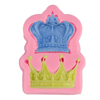 Krone Princesa Kraljica 3D Silikonsko Plesni Fondat Cupcake Torto Dekoraterstvo Orodja Gline Smolo, Sladkarije, sladkarije plesni poroko