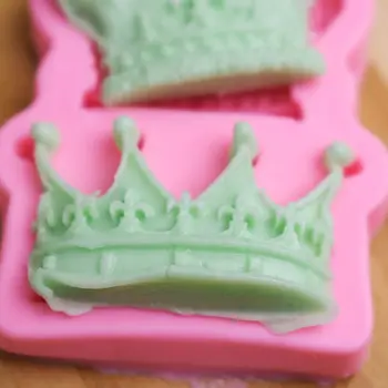 Krone Princesa Kraljica 3D Silikonsko Plesni Fondat Cupcake Torto Dekoraterstvo Orodja Gline Smolo, Sladkarije, sladkarije plesni poroko