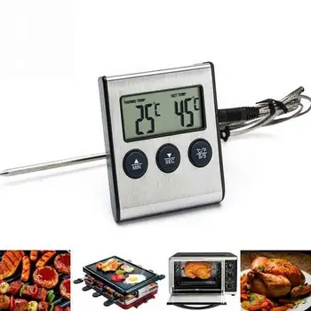 Kuhanje Kuhinja Orodja Digitalna Pečica Termometer Kuhinja Hrane, Kuhanje Mesa BBQ Sondo Termometra Vode, Temperatura Mleka