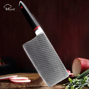 Kuhar Nož Kuhinjski 3 Plast Kompozita jekla z Visoko vsebnostjo ogljika, Platirane Jekla Kitajski Noži Cleaver za Filetiranja Rezanje Široko Mesar