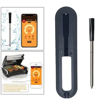 Kuhinjska Pečica Termometer Brezžično Smart Bluetooth, združljiva BBQ Mesne Hrane, Kuhanje Zrezek Termometer Zunanji Žar Darila