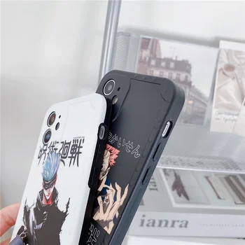 Kul Jujutsu Kaisen Gojo Satoru Ryomen Sukuna Primeru Telefon za iPhone 12 Silicij mehko Kritje Za 11 Pro X Xs Max XR 7 8 Plus SE2020