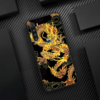 Kul Kitajski Zmaj Umetnosti Telefon Primeru Zajema Trup Za XIAOMI Redmi 7 7A 8 8A 9 9C Opomba 6 7 8 9 9S K20 Pro K30 black Prime Luksuznih