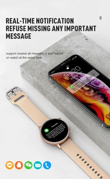 KUSDO 2021 Novo Pametno uro S Klicati Glasbe MP3 Nepremočljiva Moški Ženske Ure Smartwatch Za Samsung Android, Apple