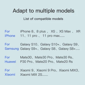 KUULAA 10W Qi Brezžični Polnilnik Za IPhone X XS Max XR 8 Plus Hitro Polnjenje Tipke Za Samsung S9 S10 Note9 Iphone, Brezžični Polnilnik