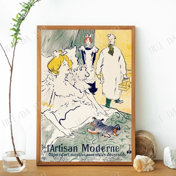 L ' artisan moderne (1896), ki jih Henri Toulouse-Lautrec. Fine art poster tiskanje.
