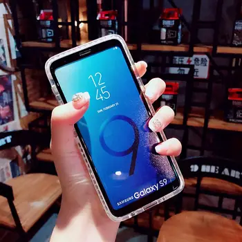 L-FADNUT Pregleden Eleganten Telefon Primeru Za Samsung Galaxy S10e Trda Zaščitna Odbijača Za Samsung S10 S8 S9 Plus Mehka TPU Pokrov