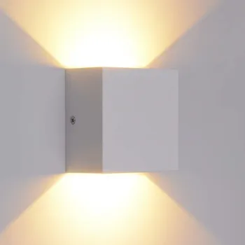Lampada Gor Dol LED Stenske Luči 10W Kocka Aluminijasta Svetilka Moderne Doma Dekoracijo dnevne sobe Postelji Hodnik, Stopnice Razsvetljavo