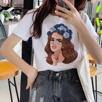 Lana Del Rey tshirt majica s kratkimi rokavi ženske ulične japonski harajuku kawaii kawaii t shirt estetske grafični tees ženske